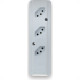 Tomada Barra Interneed Pro45Â°   Tripla 10/20A 2 Polos +Terra Branca 074168