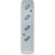 Tomada Barra Interneed Pro45Â°   Quadrupla 10/20A 2 Polos +Terra Branca 074199