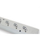 Tomada Barra Interneed Pro45Â°   Quadrupla 10/20A 2 Polos +Terra Branca 074199