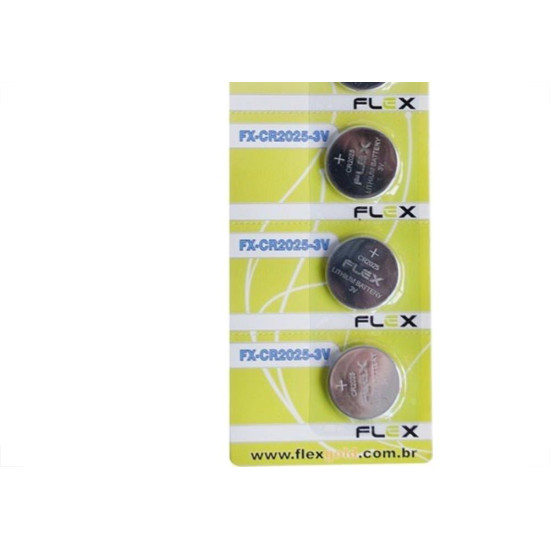 Pilha Flexgold Bateria 3V Cr2025 Com 5Pecas Pilha Flexgold Bateria 3V Cr2025 Com 5Pecas