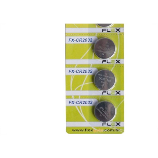 Pilha Flexgold Bateria 3V Cr2032 Com 5Pecas Pilha Flexgold Bateria 3V Cr2032 Com 5Pecas
