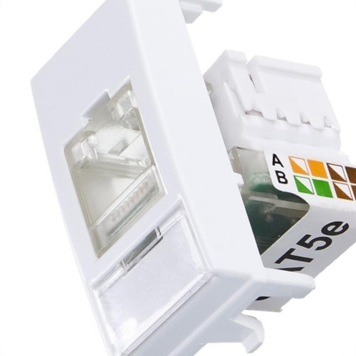 Modulo Margirius Sleek 1 Tomada Rede Rj45 Branco 16045 Modulo Margirius Sleek 1 Tomada Rede Rj45 Branco 16045