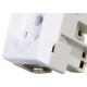 Modulo Tomada Margirius Sleek 2Polo+Terra 20A Branco 16048 Modulo Tomada Margirius Sleek 2Polo+Terra 20A Branco 16048