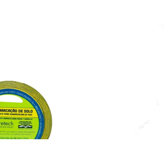 Fita Demarcacao Solo Koretech 48X14M Amarela/Preta Pa.51.11.4.0010 Fita Demarcacao Solo Koretech 48X14M Amarela/Preta Pa.51.11.4.0010