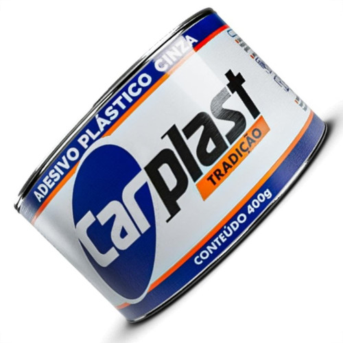 Massa Plastica Carplast 400G Cinza Com Catalizador Ca100 - Kit C/12 Massa Plastica Carplast 400G Cinza Com Catalizador Ca100 - Kit C/12