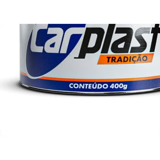 Massa Plastica Carplast 400G Cinza Com Catalizador Ca100 - Kit C/12 Massa Plastica Carplast 400G Cinza Com Catalizador Ca100 - Kit C/12