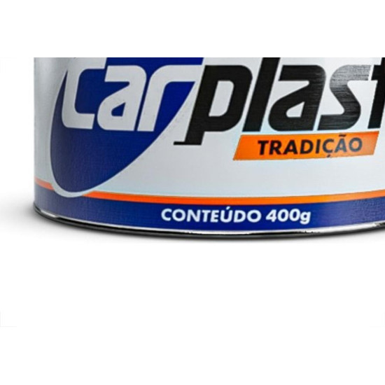 Massa Plastica Carplast 400G Branca Com Catalizador Ca135 - Kit C/12 Massa Plastica Carplast 400G Branca Com Catalizador Ca135 - Kit C/12