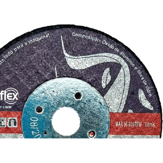 Disco De Corte Para Inox Disflex Extra Fino 2''X1,0X1/4 15.008 - Kit C/10 Disco De Corte Para Inox Disflex Extra Fino 2''X1,0X1/4 15.008 - Kit C/10
