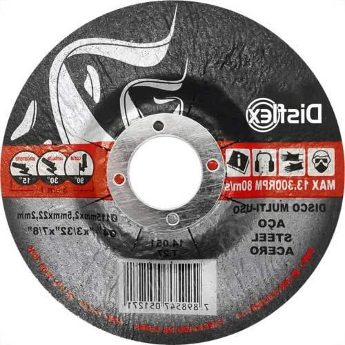 Disco De Corte Para Inox Disflex Corte Desbaste 4.1/2 X 7/8 14.051 - Kit C/25 Disco De Corte Para Inox Disflex Corte Desbaste 4.1/2 X 7/8 14.051 - Kit C/25