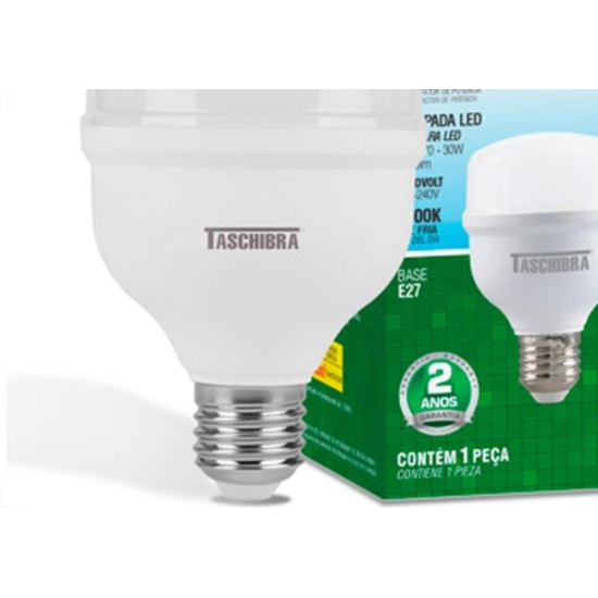 Lampada Led Bulbo Taschibra 30W 6500K E27 Lampada Led Bulbo Taschibra 30W 6500K E27