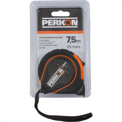 Trena Perkon Emborrachada Com Trava 75M25Mm Ponta Magnetica 1168