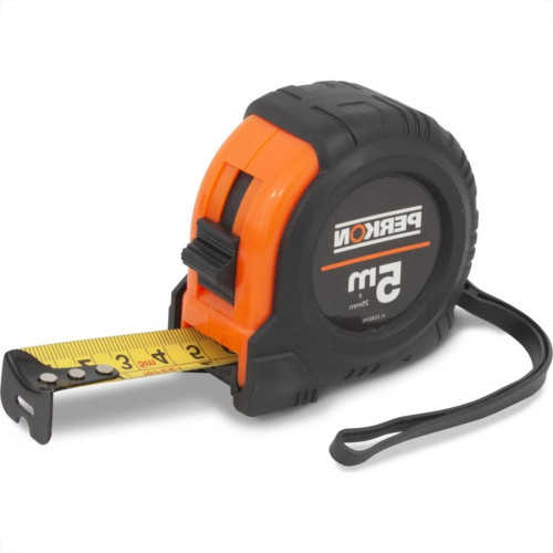 Trena Perkon Emborrachada Basica 5M25Mm Com Trava 1173 - Kit C/6