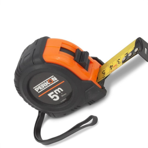 Trena Perkon Emborrachada Basica 5M25Mm Com Trava 1173 - Kit C/6