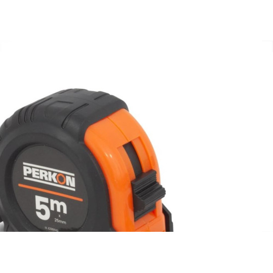 Trena Perkon Emborrachada Basica 5M25Mm Com Trava 1173 - Kit C/6