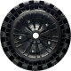Roda 3,20X8 Pneu Macico Pro Flexborder ''Eixo Universal'' 100650 Roda 3,20X8 Pneu Macico Pro Flexborder ''Eixo Universal'' 100650