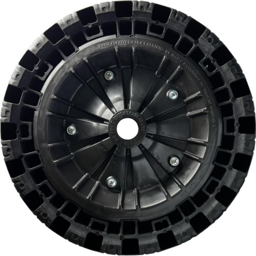 Roda 3,20X8 Pneu Macico Pro Flexborder ''Eixo Universal'' 100650 Roda 3,20X8 Pneu Macico Pro Flexborder ''Eixo Universal'' 100650