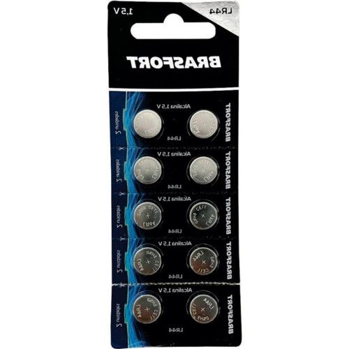 Pilha Brasfort Bateria ''Lr44'' Relogio 1.5V Alcalina Cartela Com 10 Pecas 7418 Pilha Brasfort Bateria ''Lr44'' Relogio 1.5V Alcalina Cartela Com 10 Pecas 7418