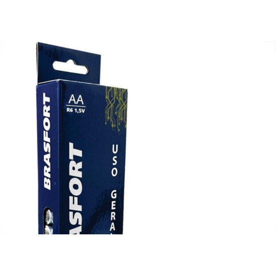 Pilha Brasfort Pequena ''Aa'' Shrink Cartela Com 2 Pecas 7420 Pilha Brasfort Pequena ''Aa'' Shrink Cartela Com 2 Pecas 7420