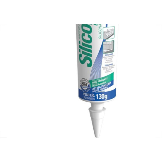 Cola Silicone Tekbond 130G Base Dagua Branca Cola Silicone Tekbond 130G Base Dagua Branca