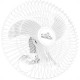 Ventilador Parede Ventidelta Premium 60Cm Branco Bivolt 170W 73-6423 Ventilador Parede Ventidelta Premium 60Cm Branco Bivolt 170W 73-6423