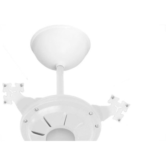 Ventilador Teto Ventidelta New Cristal Ligth 3 Pas Branco 127V 38-3121 Ventilador Teto Ventidelta New Cristal Ligth 3 Pas Branco 127V 38-3121