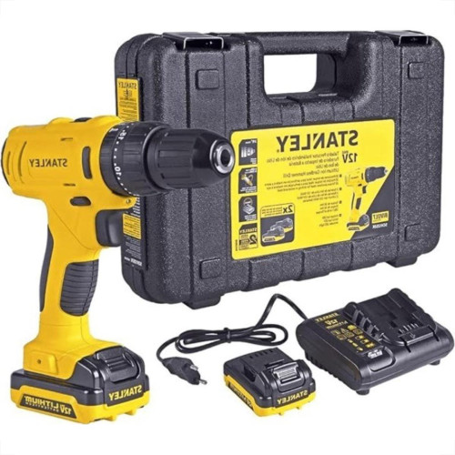 Furadeira Parafusadeira Stanley Impacto 3/8'' 12V 2Baterias 1.5Ah Com Maleta Sch121S2K-Br Furadeira Parafusadeira Stanley Impacto 3/8'' 12V 2Baterias 1.5Ah Com Maleta Sch121S2K-Br