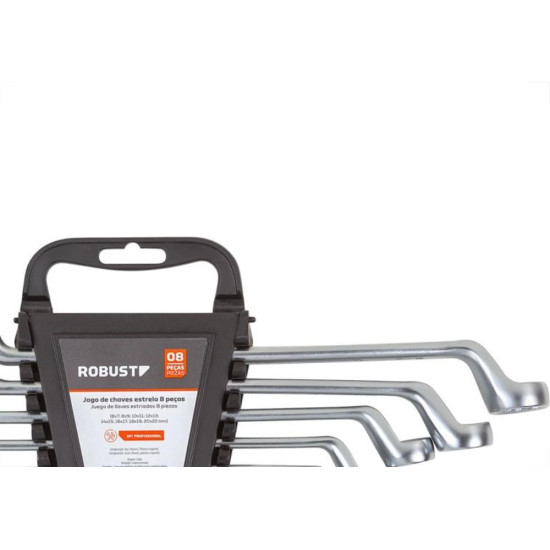 Chave Estrela Robust 8 A 19Mm Com 8 Pecas