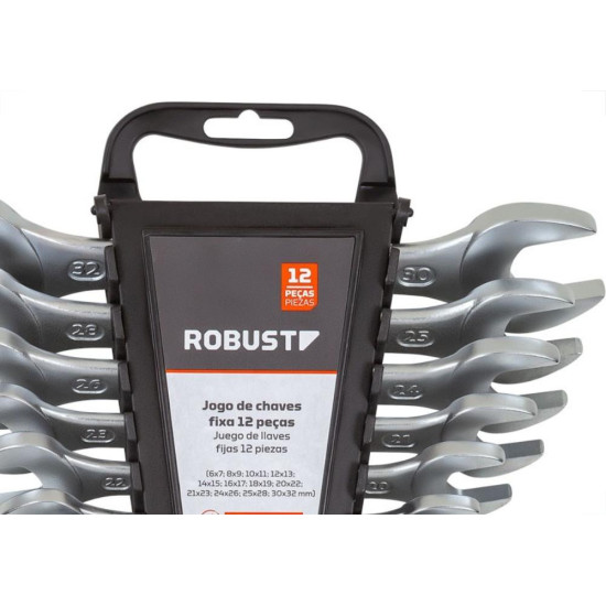 Chave Fixa Robust 6 A 32Mm Com 12 Pecas