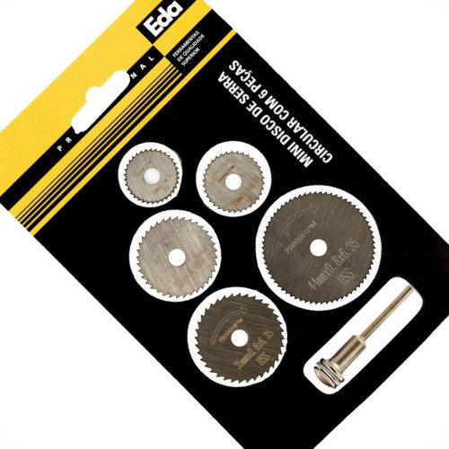 Disco De Serra Circular Eda Mini Com 6 Pecas Ola Disco De Serra Circular Eda Mini Com 6 Pecas Ola