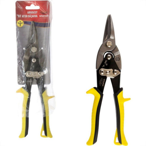 Tesoura Aviacao Corte Reto Corneta 10'' 