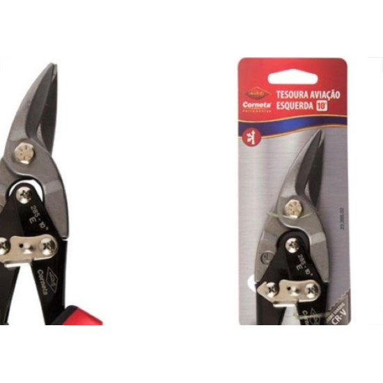 Tesoura Funileiro Aviacao Corneta 10'' Esquerda Tesoura Funileiro Aviacao Corneta 10'' Esquerda