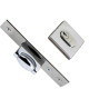 Fechadura Silvana Pivotante Roseta 4600 Quadrada Cromada 97570 Fechadura Silvana Pivotante Roseta 4600 Quadrada Cromada 97570