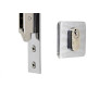 Fechadura Silvana Porta Correr 4500 Quadrada Cromada 95088 Fechadura Silvana Porta Correr 4500 Quadrada Cromada 95088