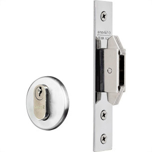 Fechadura Silvana Porta Correr 4500 Redonda Cromada 95026