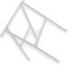 Cavalete Hayner Tubular Dobravel Branco 45 X 45Cm 693058 Cavalete Hayner Tubular Dobravel Branco 45 X 45Cm 693058
