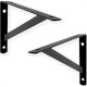 Suporte Prateleira Hayner Forte Preta 15Cm Peca 697278 - Kit C/12 Suporte Prateleira Hayner Forte Preta 15Cm Peca 697278 - Kit C/12