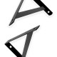 Suporte Prateleira Hayner Forte Preta 15Cm Peca 697278 - Kit C/12 Suporte Prateleira Hayner Forte Preta 15Cm Peca 697278 - Kit C/12
