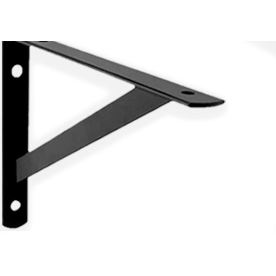 Suporte Prateleira Hayner Forte Preta 15Cm Peca 697278 - Kit C/12 Suporte Prateleira Hayner Forte Preta 15Cm Peca 697278 - Kit C/12