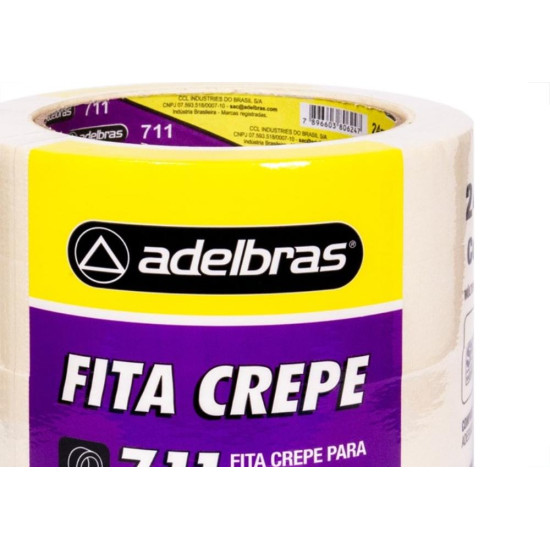 Fita Crepe Adelbras 24X40M - Kit C/5