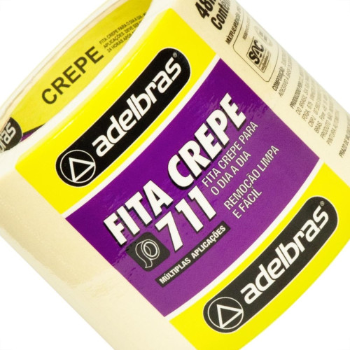 Fita Crepe Adelbras 48X40M - Kit C/2