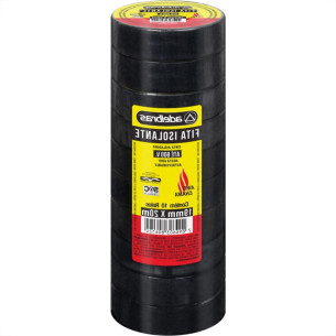 Fita Isolante Adelbras 20Mx19Mm Preta - Kit C/10