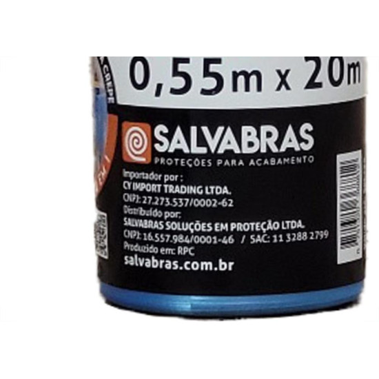 Mascaramento Para Pintura Salvabras Salva Pintura 20M X 0,55M P00080 Mascaramento Para Pintura Salvabras Salva Pintura 20M X 0,55M P00080