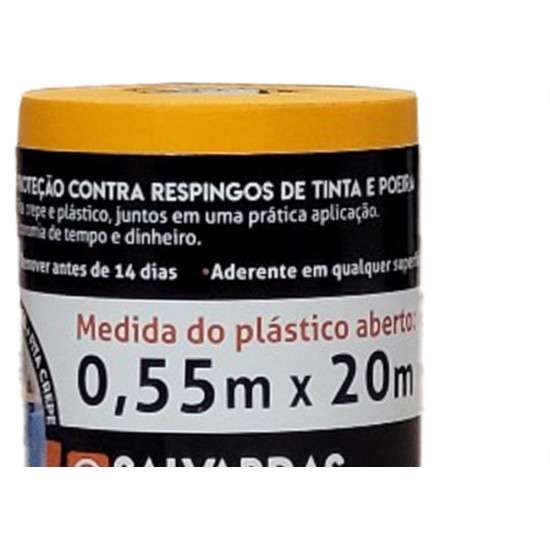Mascaramento Para Pintura Salvabras Salva Pintura 20M X 0,55M P00080 Mascaramento Para Pintura Salvabras Salva Pintura 20M X 0,55M P00080