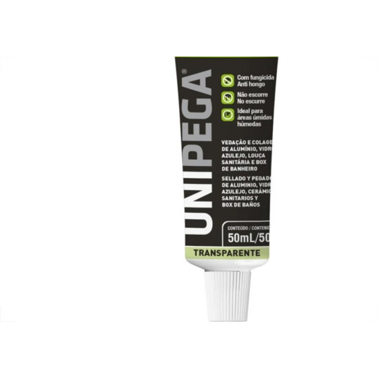 Cola Silicone Unipega 50G Uso Geral Incolor Bisnaga Aes0509.0333 Cola Silicone Unipega 50G Uso Geral Incolor Bisnaga Aes0509.0333