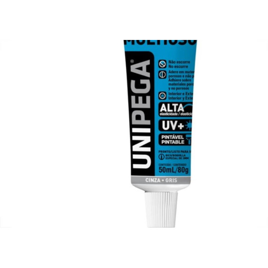 Cola Selante Pu40 Unipega Cinza 50Ml Bisnaga Aes05120576 Cola Selante Pu40 Unipega Cinza 50Ml Bisnaga Aes05120576