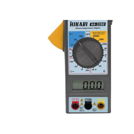 Amperimetro Digital Hikari Com Estojo Ha-3200 21N260 Amperimetro Digital Hikari Com Estojo Ha-3200 21N260