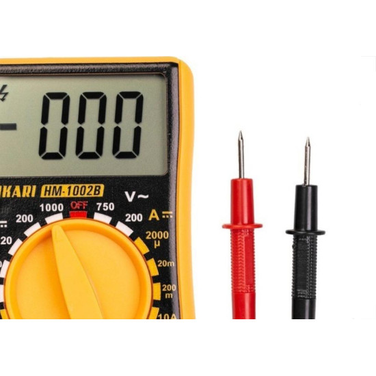 Multimetro Digital Hikari Display Grande Hm-1002B 21N278 Multimetro Digital Hikari Display Grande Hm-1002B 21N278
