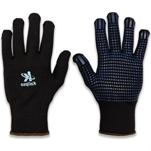 Luva Helanca Kalipso Com Pigmento Preto - Kit C/12 Luva Helanca Kalipso Com Pigmento Preto - Kit C/12