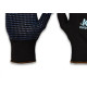 Luva Helanca Kalipso Com Pigmento Preto - Kit C/12 Luva Helanca Kalipso Com Pigmento Preto - Kit C/12