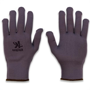 Luva Helanca Kalipso Nylon Cinza  - Kit C/12 